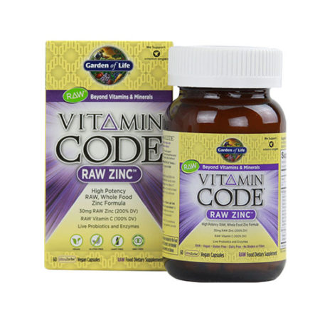Garden of Life Vitamin Code 純天然鋅30mg 60膠囊 – Vitamin East West