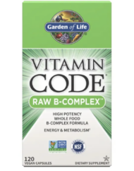 Garden of Life維他命密碼Raw B-complex 純天然維他命B群120膠囊