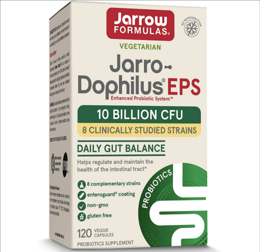 Jarrow 8種益生菌50億 (2顆100億）Jarro-Dophilus EPS 120膠囊/素食/室溫保存