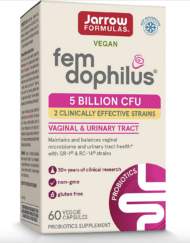 《量販團購12盒》Jarrow Fem Dophilus 50億／女性專用陰道膀胱炎益生菌60膠囊(素食)