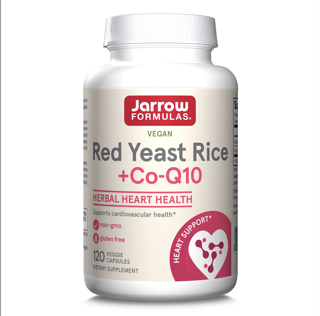 Jarrow Red Yeast Rice 紅趜萃取600mg＋ 輔助酵素CoQ10 50mg 120膠囊