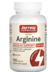 Jarrow 左旋精氨酸 L-Arginine 1000mg 100錠(專利速溶錠)