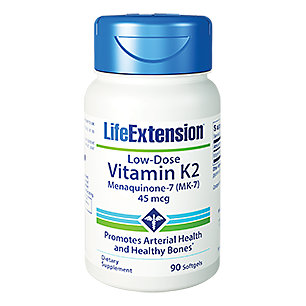 Life Extension低劑量維他命K2 (MK-7) 45mcg 90軟膠囊