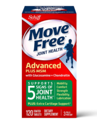 Move Free MSM 1500mg (per serving) With Glucosamine and Chondroitin - Advanced Joint Support Tablets
