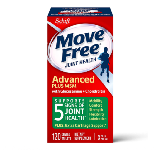 Move Free MSM 1500mg (per serving) With Glucosamine and Chondroitin - Advanced Joint Support Tablets