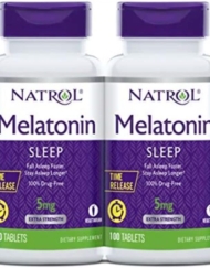 Natrol 褪黑激素/ Melatonin 5mg 100錠(長期釋放)- 2瓶