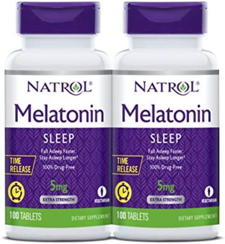 Natrol 褪黑激素/ Melatonin 5mg 100錠(長期釋放)- 2瓶