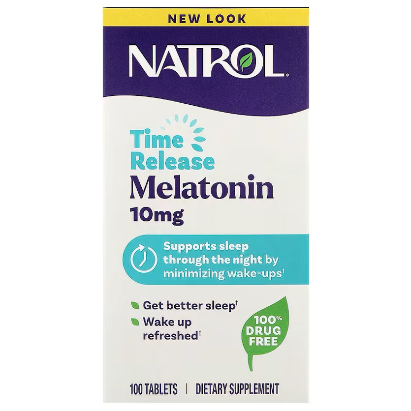 Natrol 長效型褪黑激素10毫克 Time Release Melatonin 10mg 60錠(素)