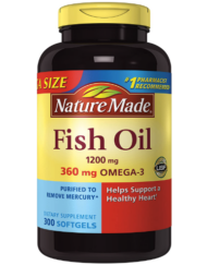 Nature Made 深海魚油 Fish Oil 1200mg 300軟膠囊 (大瓶裝）