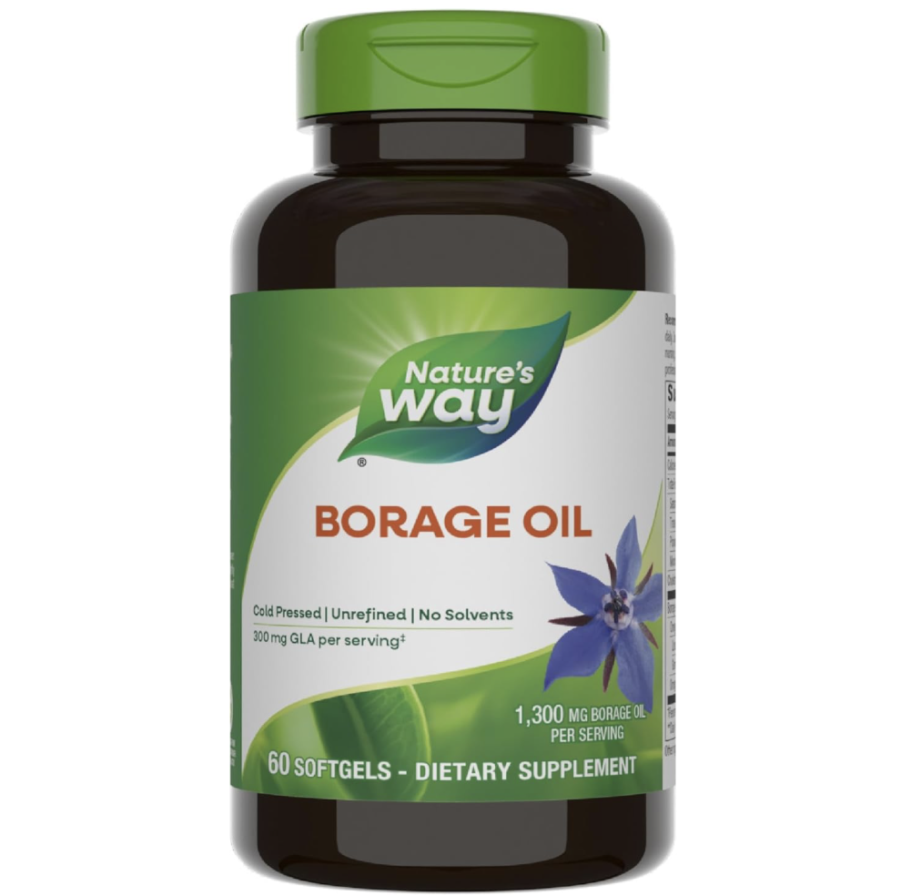 Nature's Way 琉璃苣油 Borage Oil 1300 mg/ GLA 300 mg 60膠囊