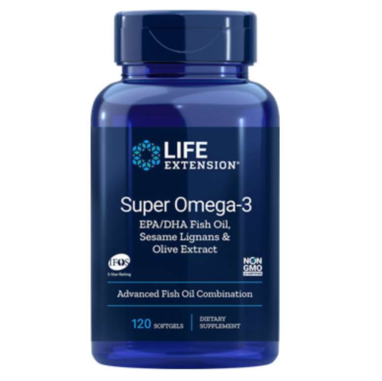 Life Extension Super Omega-3 EPA/DHA魚油+芝麻木酚素120軟膠囊– Vitamin East West