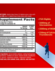 Move Free Advanced MSM 1500mg Supplement Facts