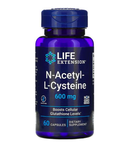 Life Extension N-Acetyl-L-Cysteine 600 mg 60 Capsules