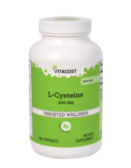 VitaCost 半胱氨酸L-Cysteine（促進膠原蛋白形成）500mg 180膠囊
