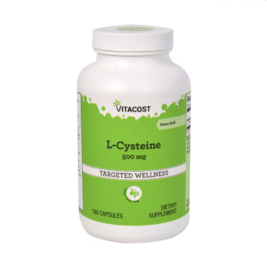 VitaCost 半胱氨酸L-Cysteine（促進膠原蛋白形成）500mg 180膠囊