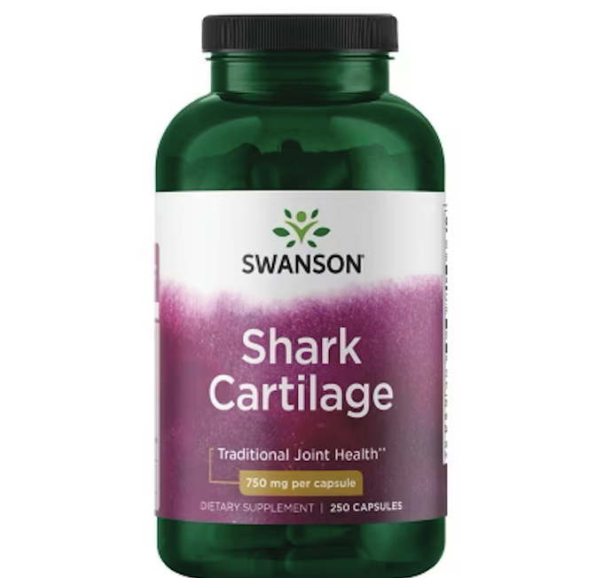 Swanson 鯊魚軟骨素Shark Cartilage 750mg 250膠囊