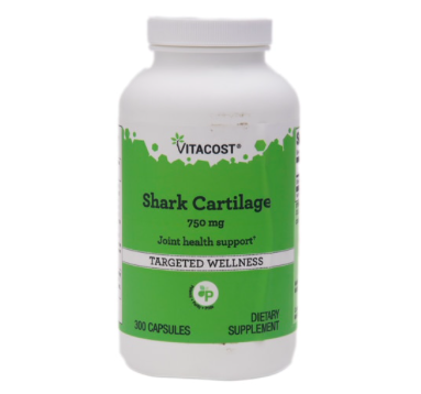 vitacost shark 鯊魚軟骨 cartilage 750mg 300 capsules