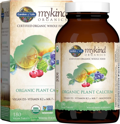 Garden of Life MyKind Organics Organic Plant Calcium 180tab 全食來源有機植物鈣