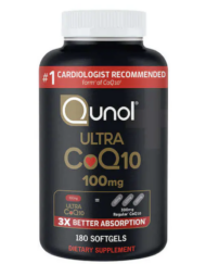 Qunol Ultra CoQ10 抗氧化輔酶100mg，3倍好吸收 180顆大瓶裝