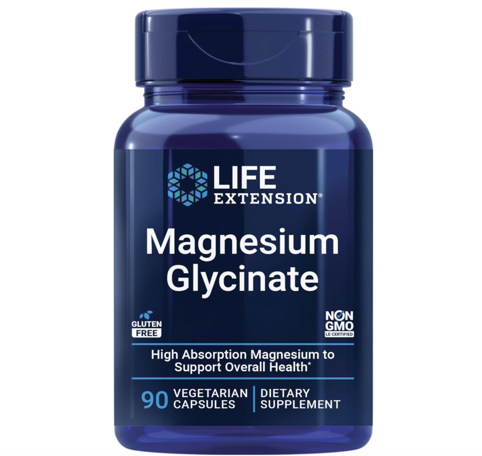 Life Extension Magnesium Glycinate 甘胺酸鎂膠囊 105 mg 90 膠囊（素食）