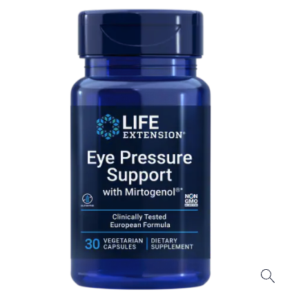 Life Extension Eye Pressure Support with Mirtogenol 眼壓舒緩膠囊60顆，含專利Pycnogenol 碧容健 與 山桑子萃取物- Mirtoselect